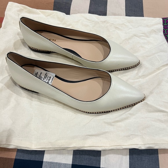 Coach Pointy Leather Flats - Picture 1 of 4